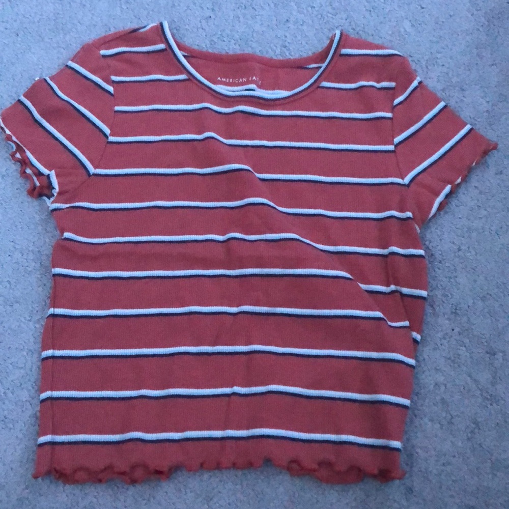 small, American Eagle stripped t-shirt
